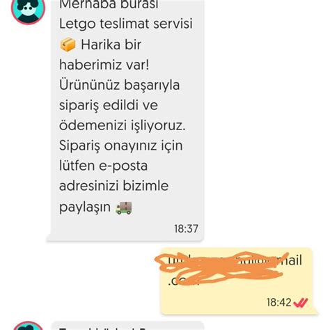 Letgo üzerinden gelen mesaj dolandırıcılara mı ait?.